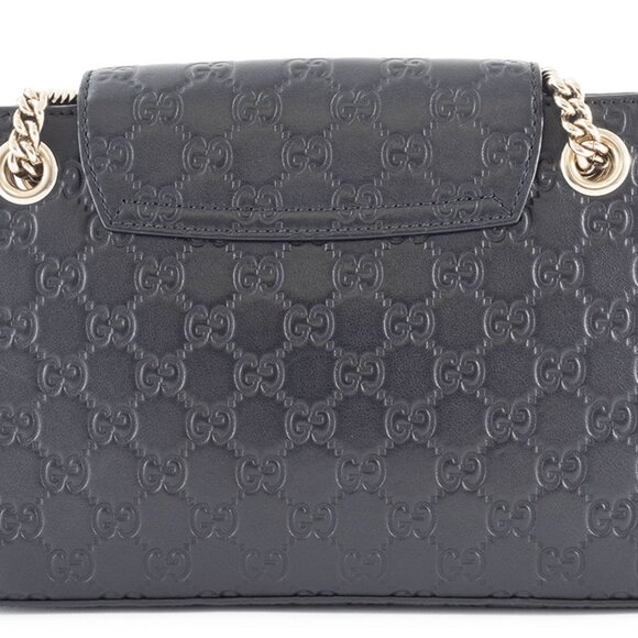 GUCCI Black Leather Horsebit Shoulder Bag - Picture 3 of 16